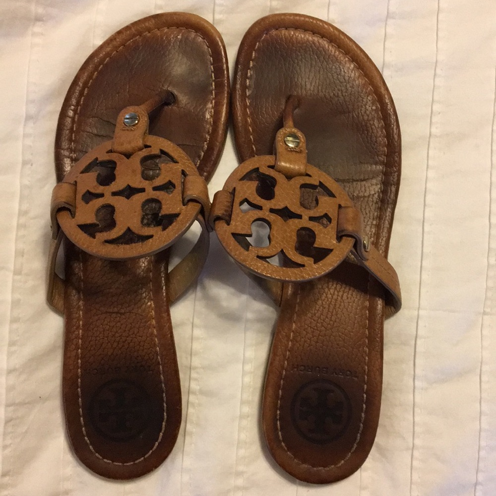 Tory Burch Miller Sandals in Vintage Vachetta